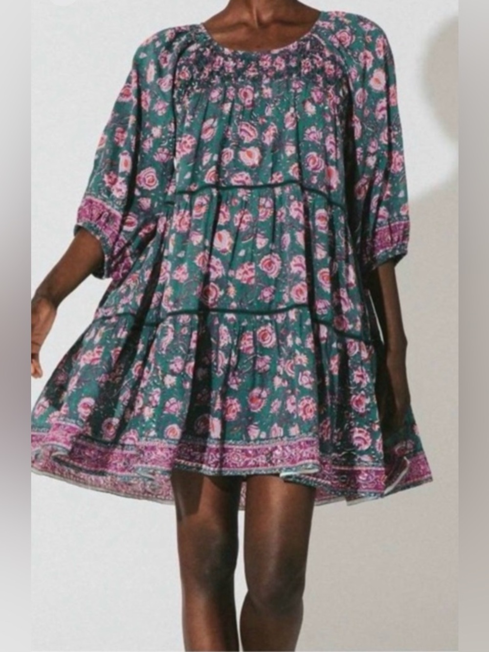 Cleobella Green Mini Dress NWT size XL - Picture 2 of 12